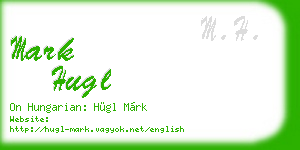 mark hugl business card