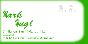 mark hugl business card